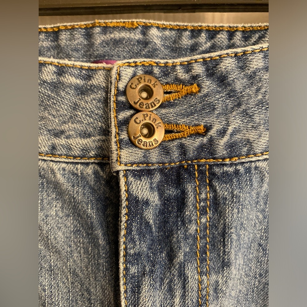 C. Pink : Celebrity Pink- Denim Blue Jeans, Distressed, Size 22 - Picture 5 of 14